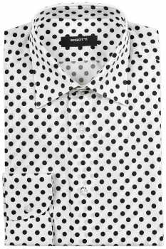 Camasa slim alba print geometric