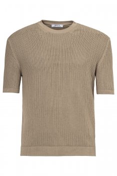 Tricou slim bej uni