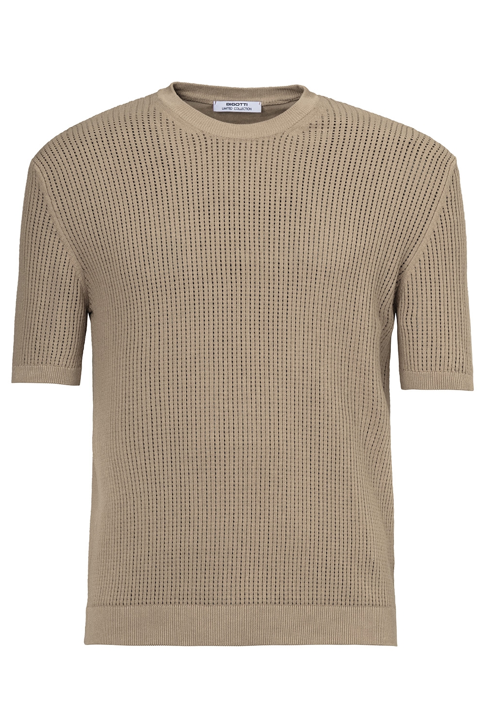 Tricou slim bej uni 0