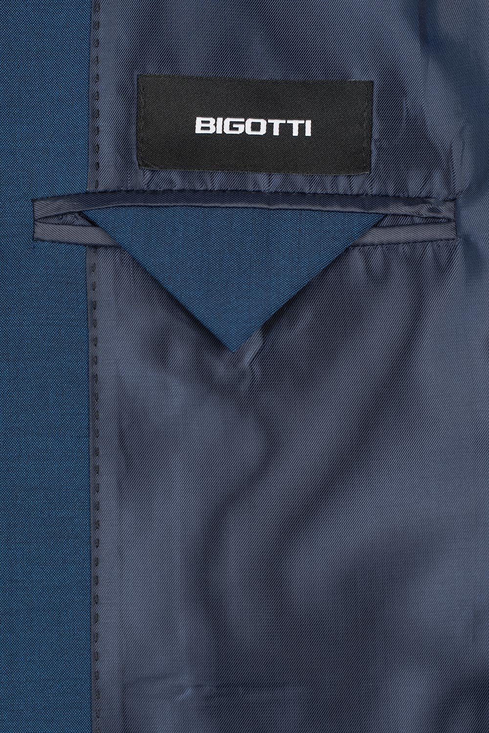 Costum slim albastru uni 1
