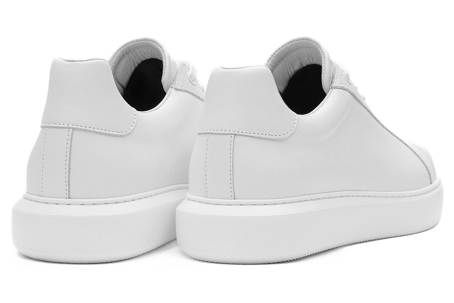 Sneakers albi piele naturala 2