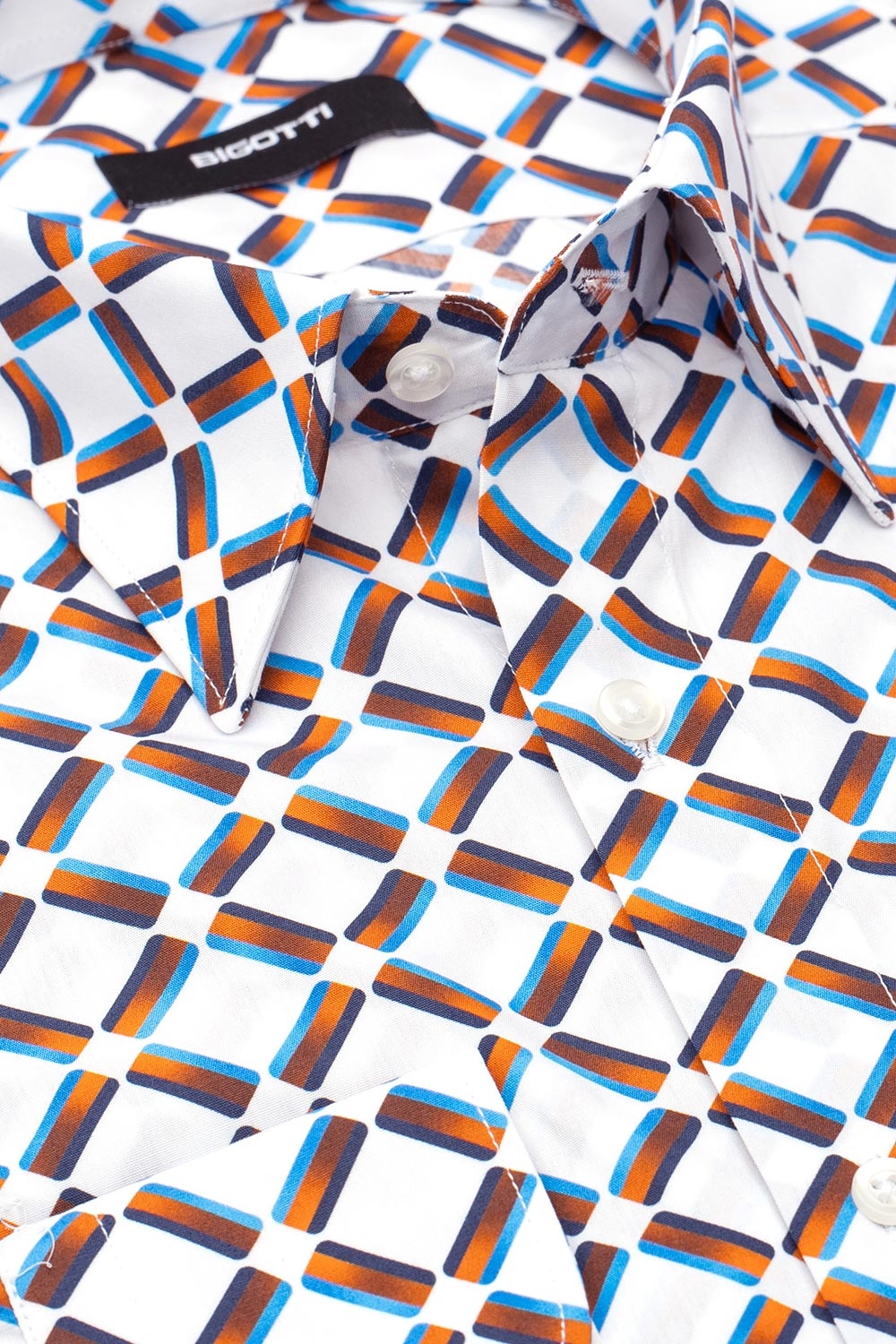 Camasa shaped alba print geometric 1