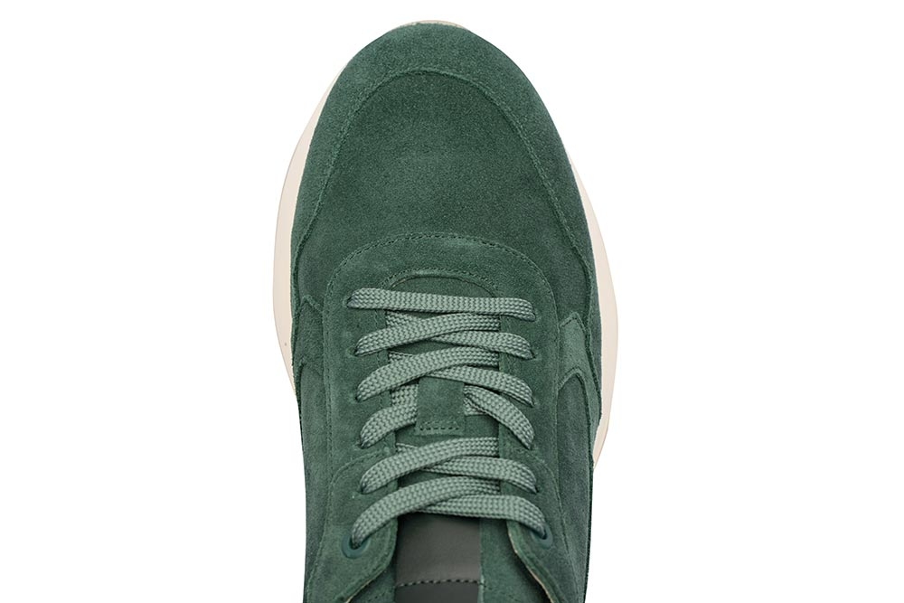 Sneakers verzi piele intoarsa 3