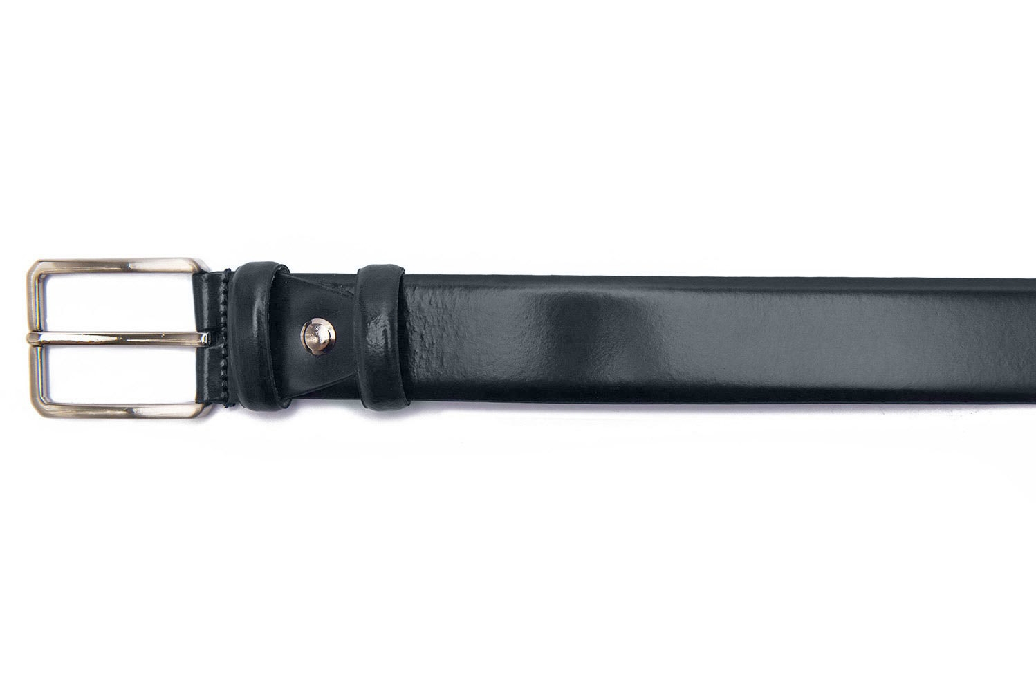 Belt navy genuine leather 1