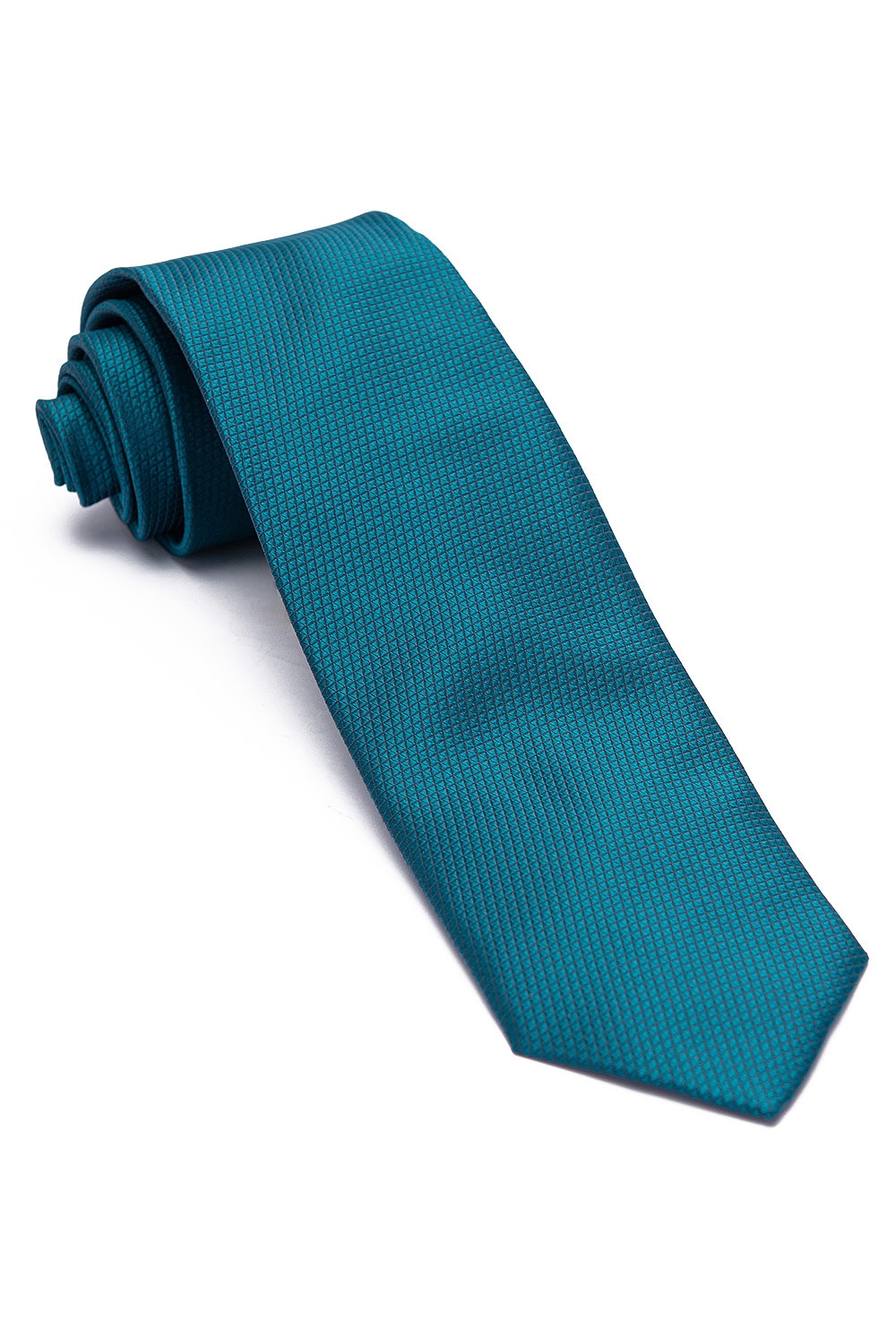 Cravata Poliester tesut Albastra Uni 0