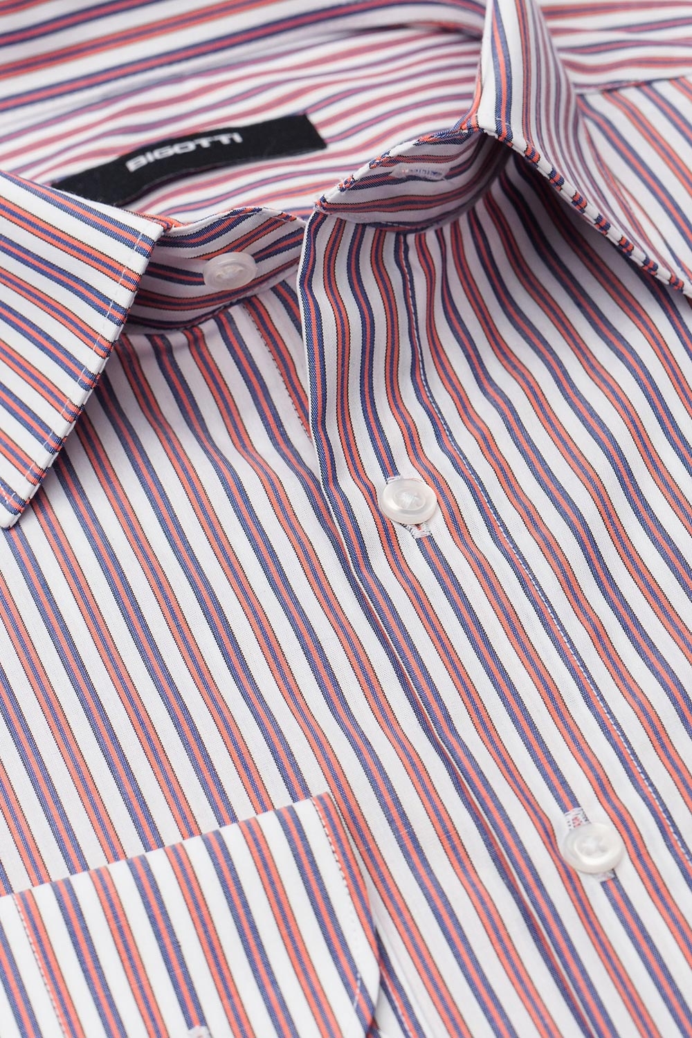 Shaped white striped shirt 1