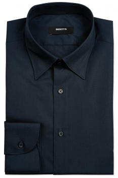 Camasa slim bleumarin uni