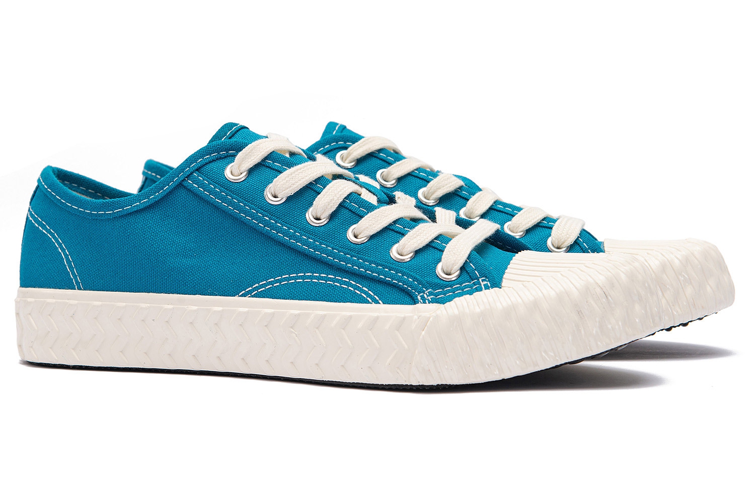 Sneakers Bleu din Bumbac 0