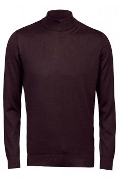 Slim body purple sweater