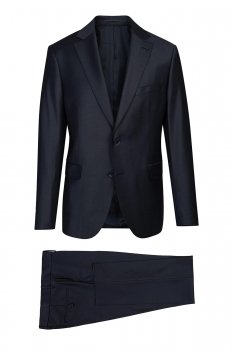 Costum slim bleumarin uni