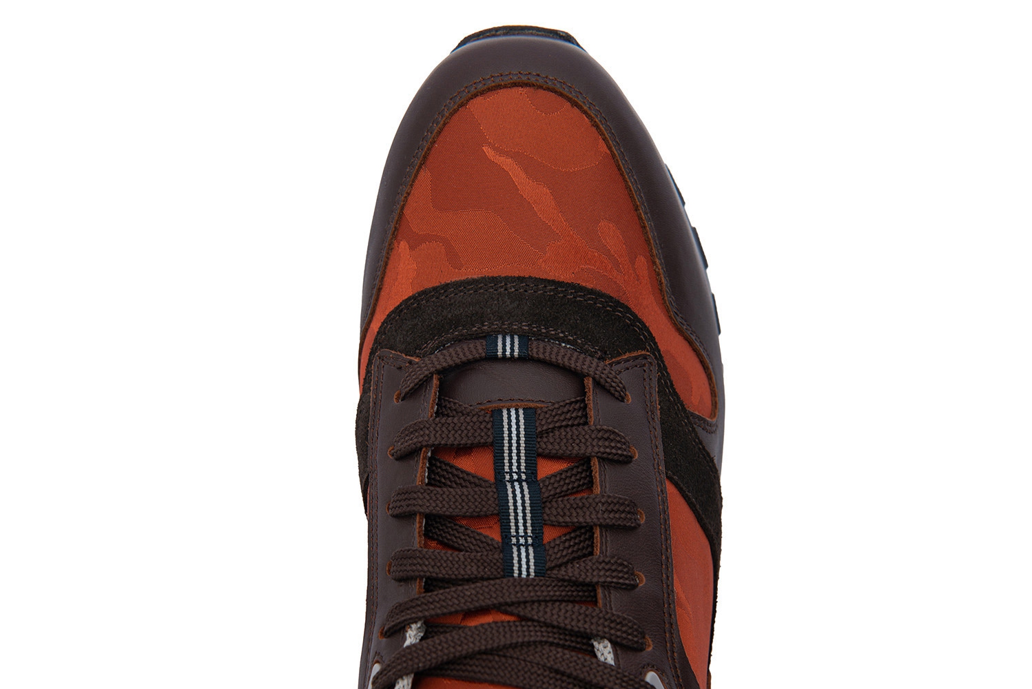 Sneakers Oranj Piele naturala si textil 3