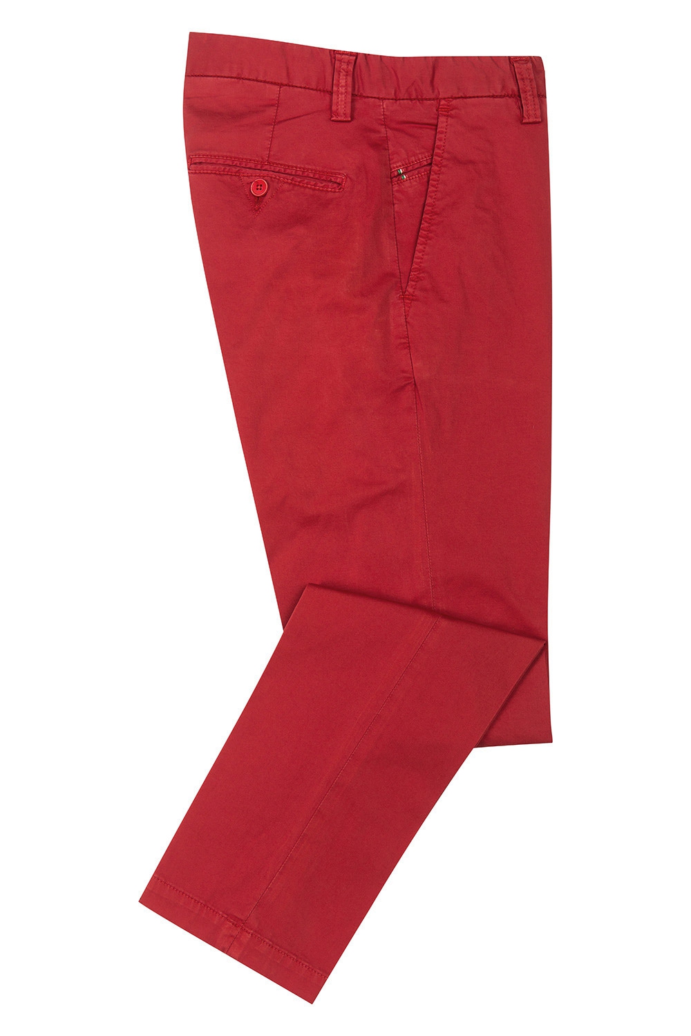 Pantaloni  slim rosii uni 1
