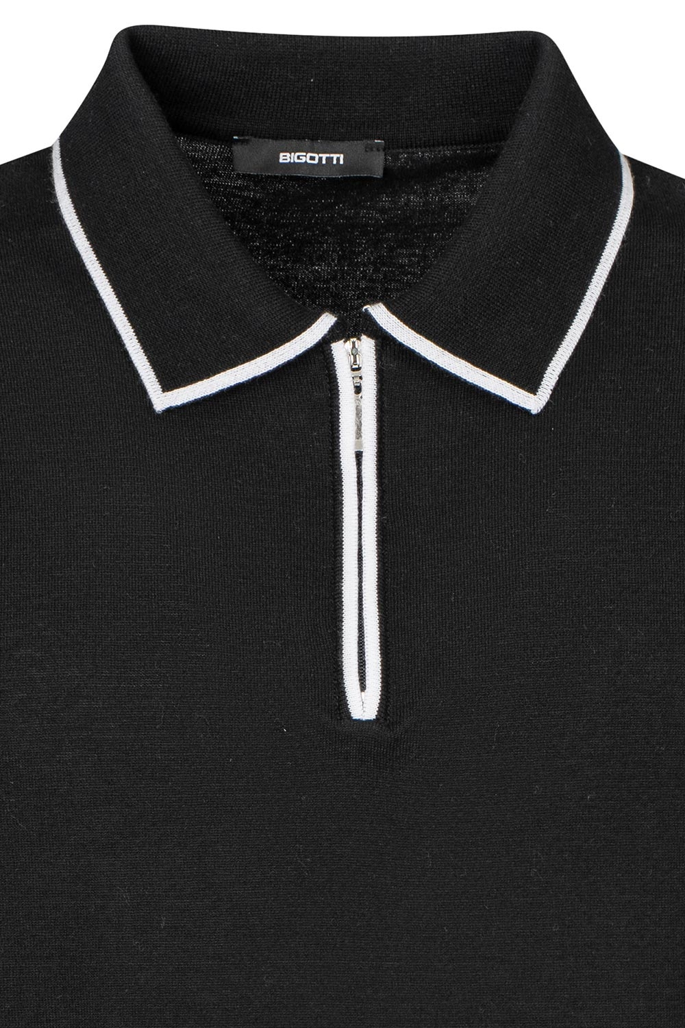 Tricou polo slim negru 1