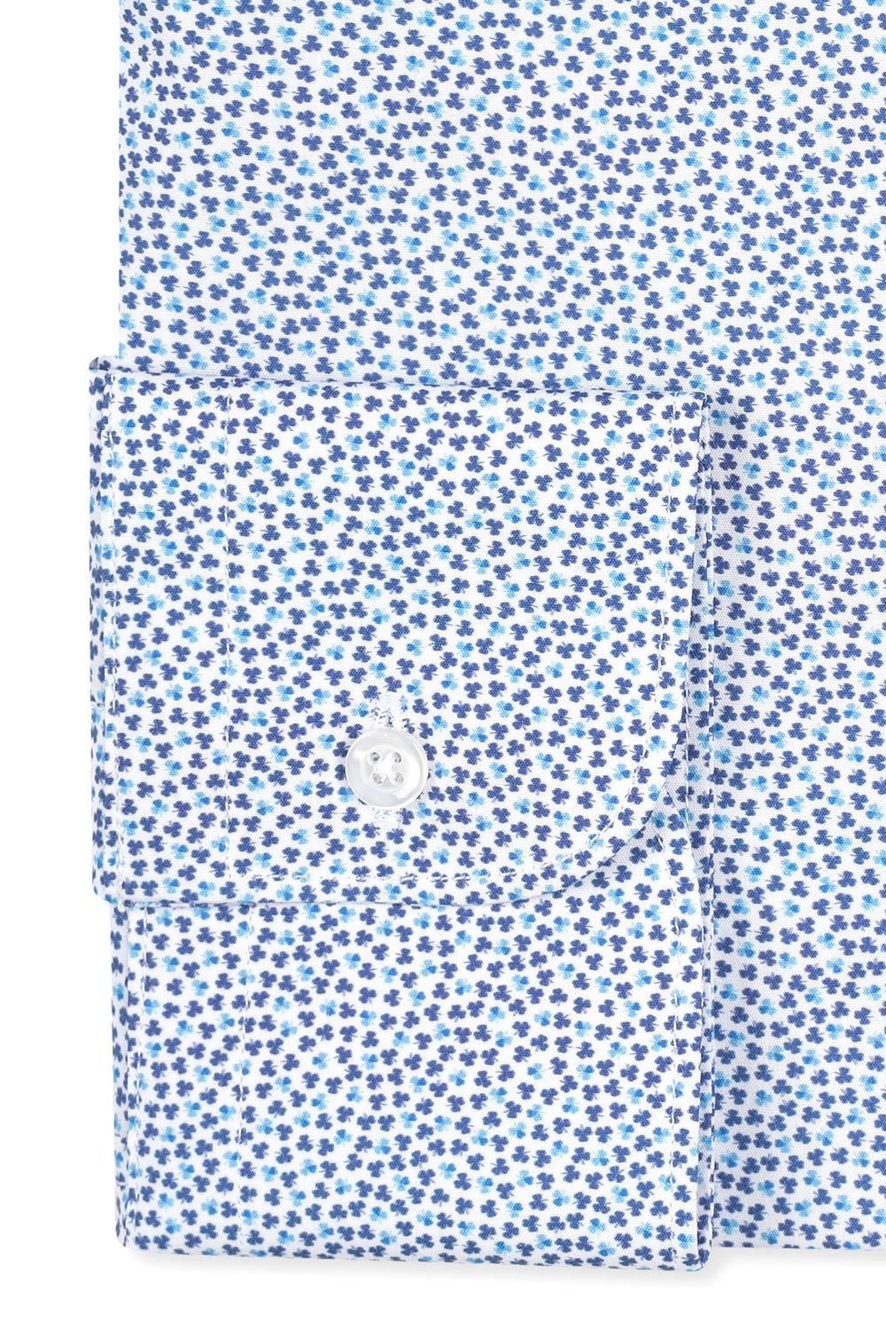 Camasa slim alba print floral 2