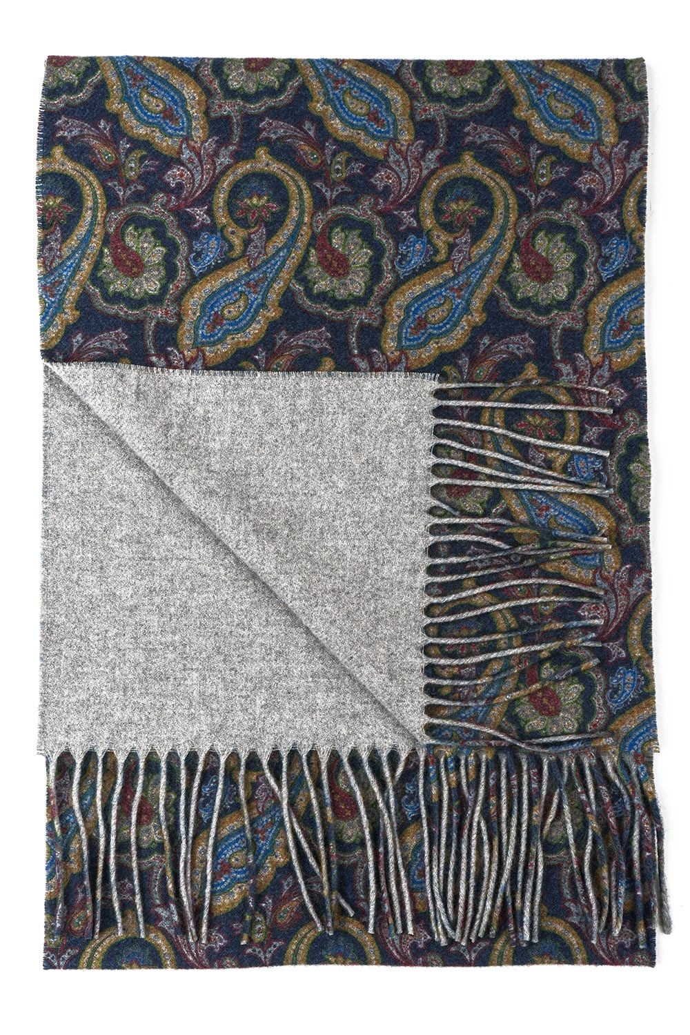 Esarfa bleumarin print floral 1
