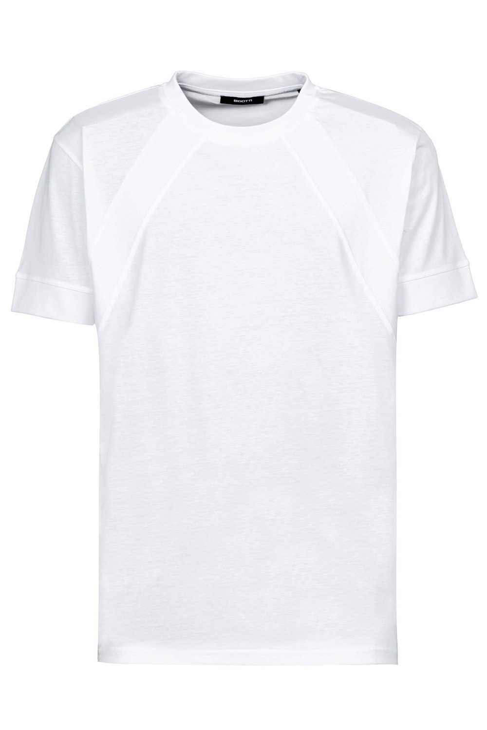 Tricou oversize alb guler rotund 1