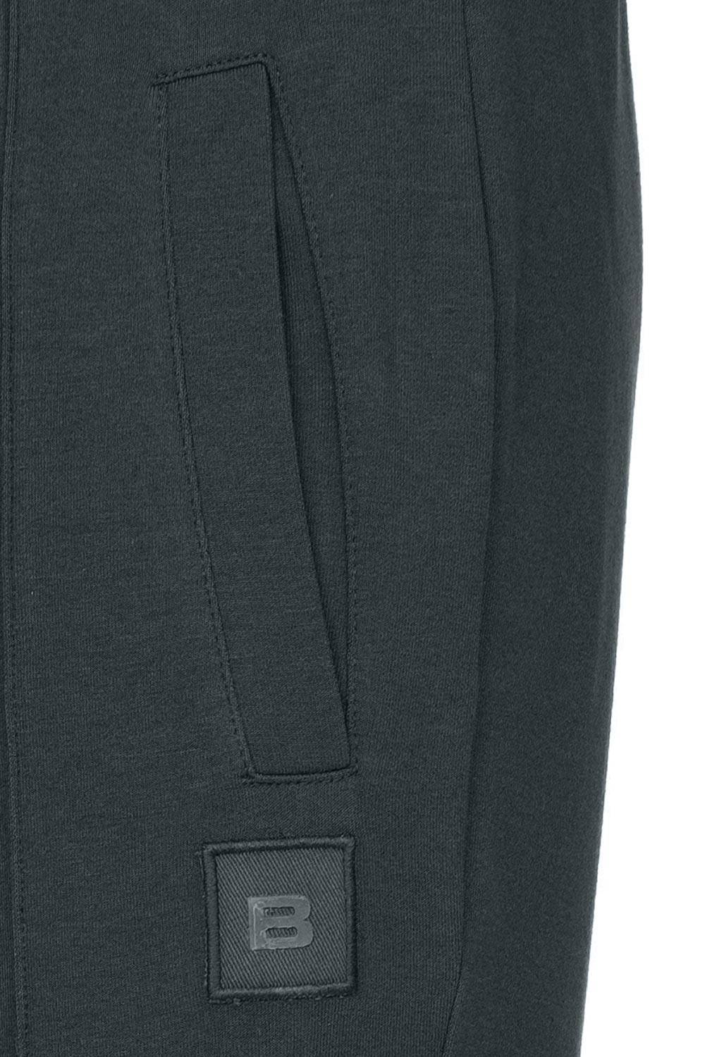 Slim body navy plain trousers 2