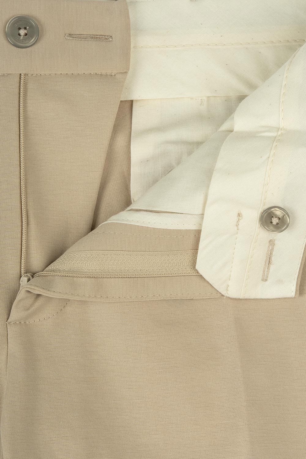 Pantaloni slim bej uni 1