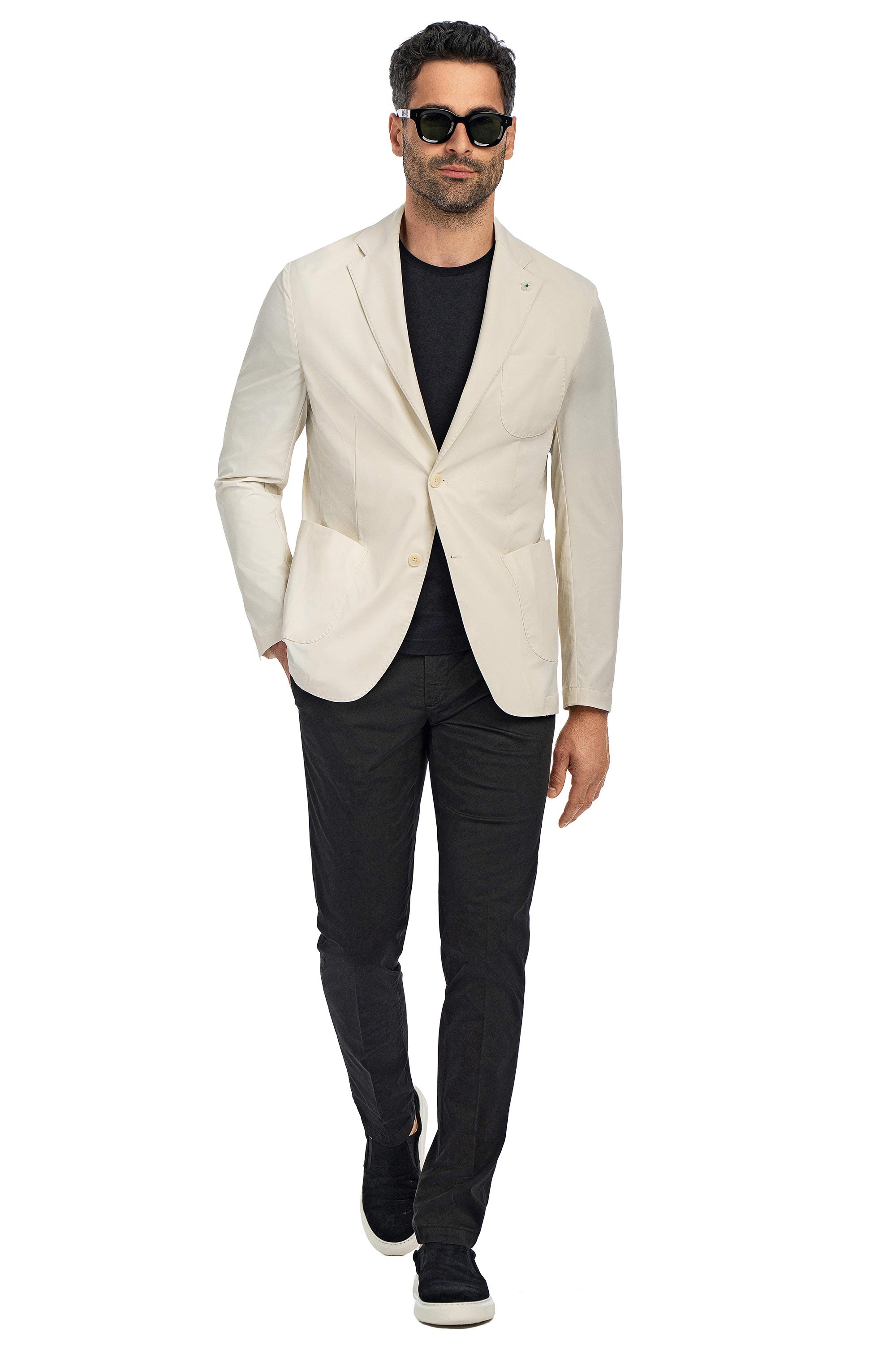 Pantaloni slim negri uni 0