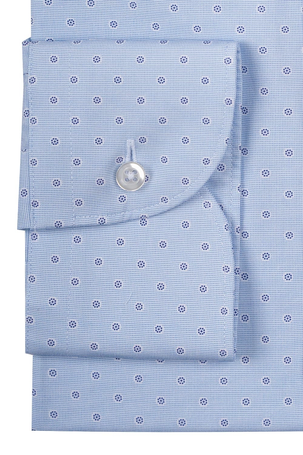 Camasa shaped bleu print floral 2