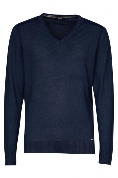 Slim body navy sweater