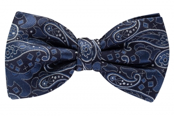 Papion bleumarin print geometric