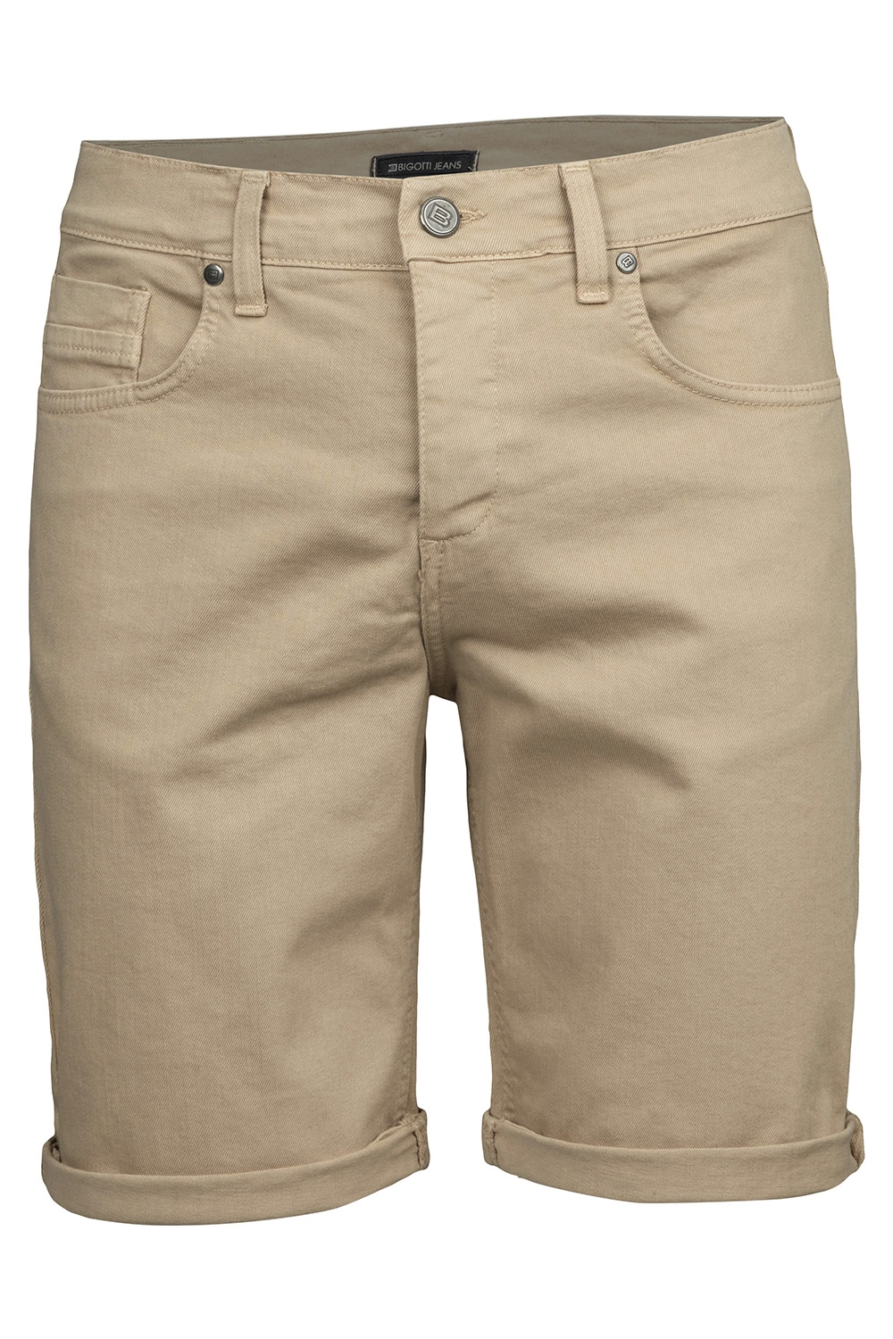 Pantaloni scurti slim bej uni 0
