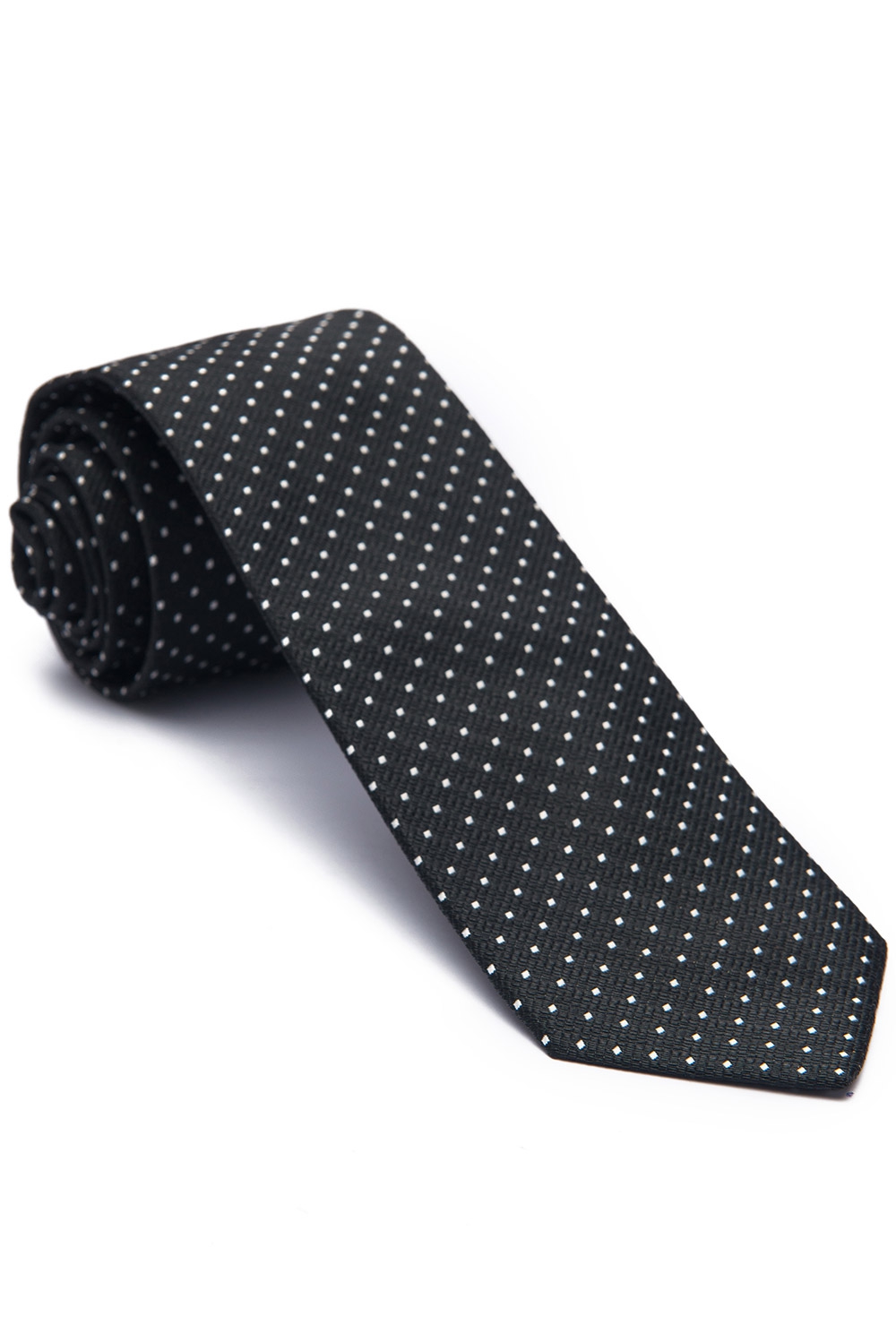 Cravata neagra print geometric 0