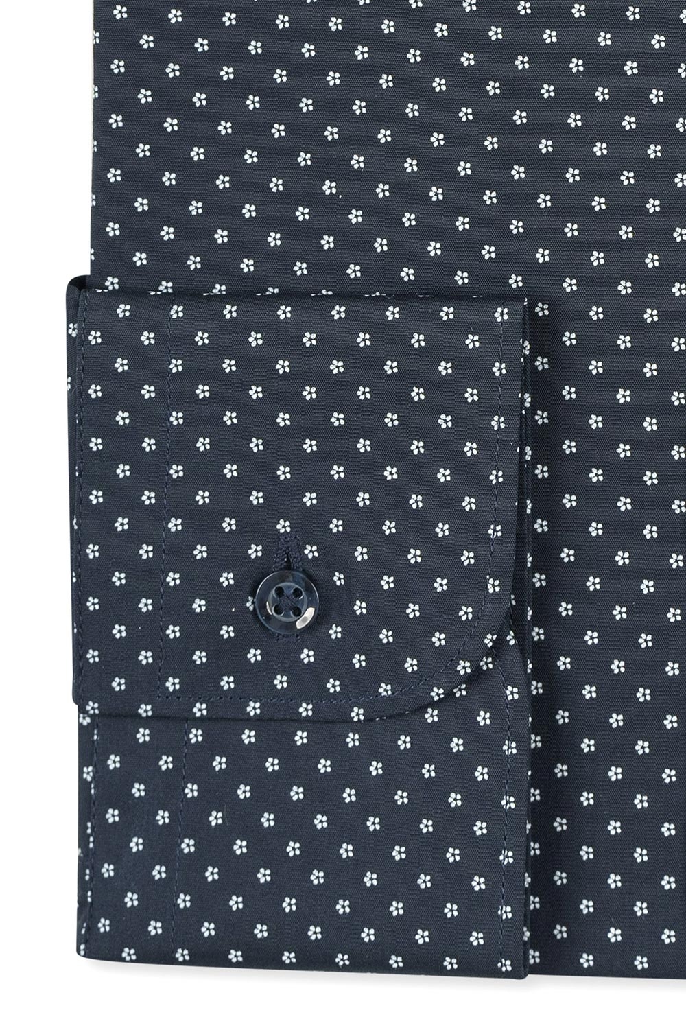 Camasa shaped  bleumarin print floral 2