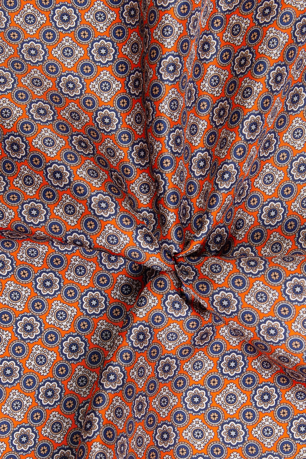 Batista Oranj matase imprimata print geometric 1