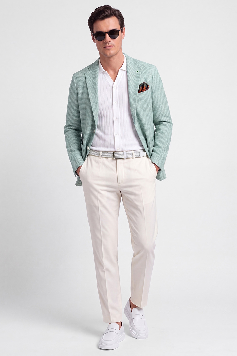 Sacou verde uni 4
