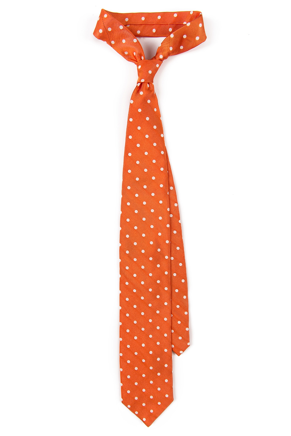 Cravata oranj print geometric 0