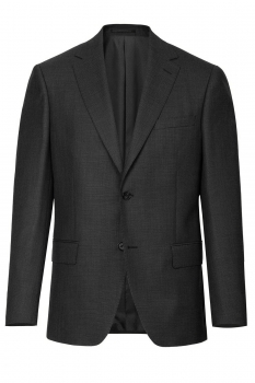Slim body black structured blazer