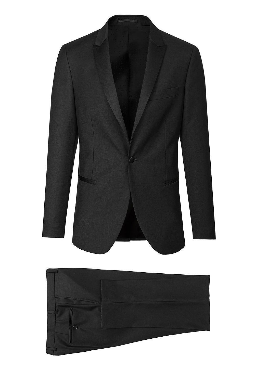 Costum slim mondrian negru uni 0