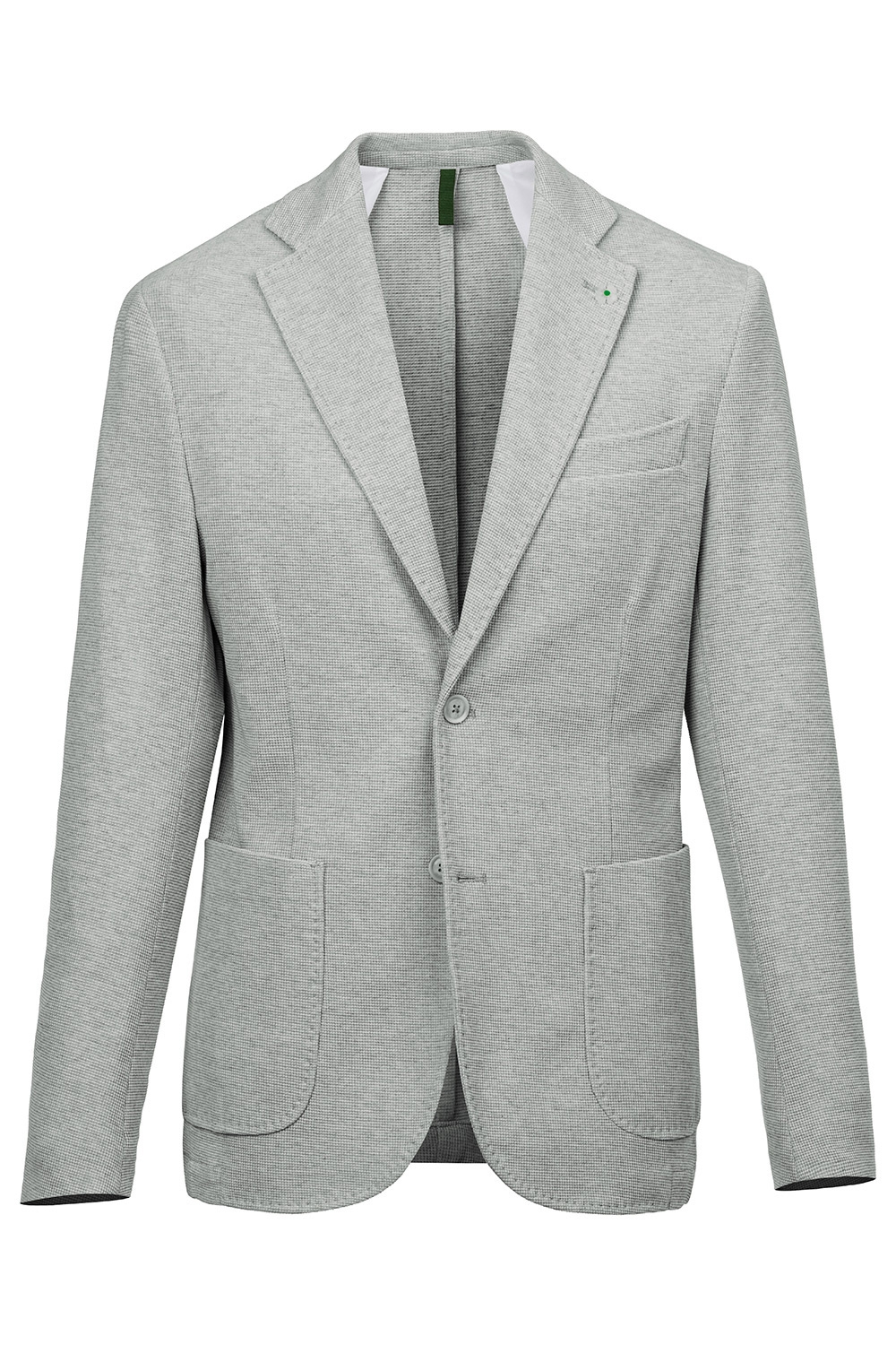 Slim body grey plain blazer 1