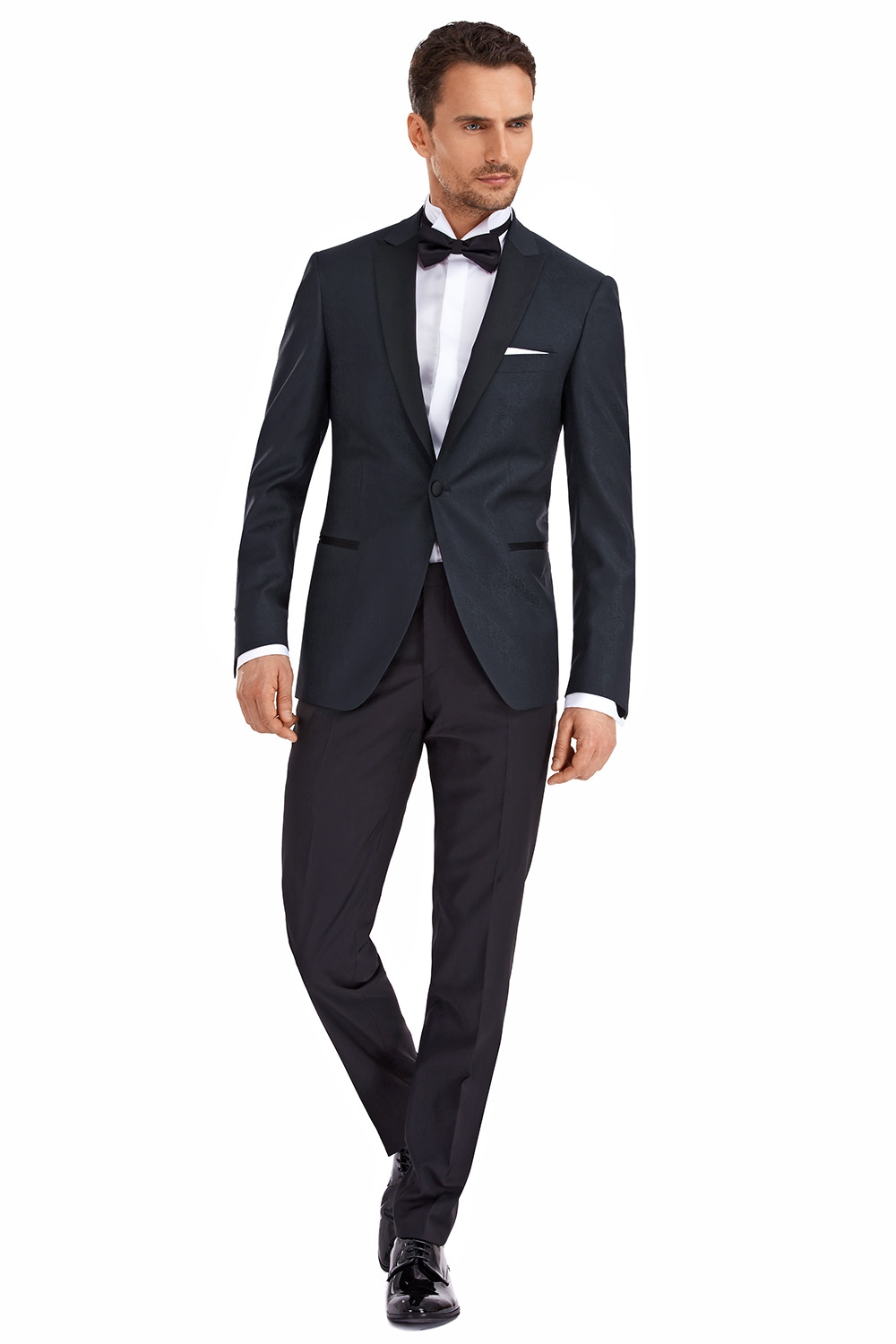 Navy jacquard blazer 0
