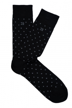 Sosete negre print geometric