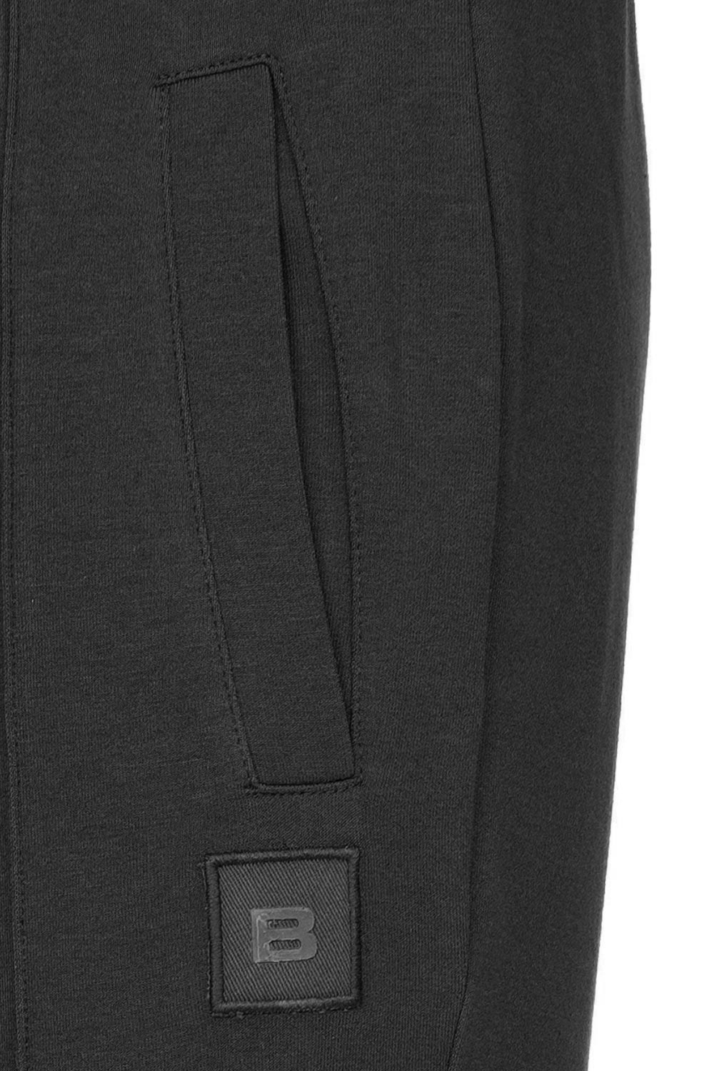 Pantaloni trening slim negri uni 2