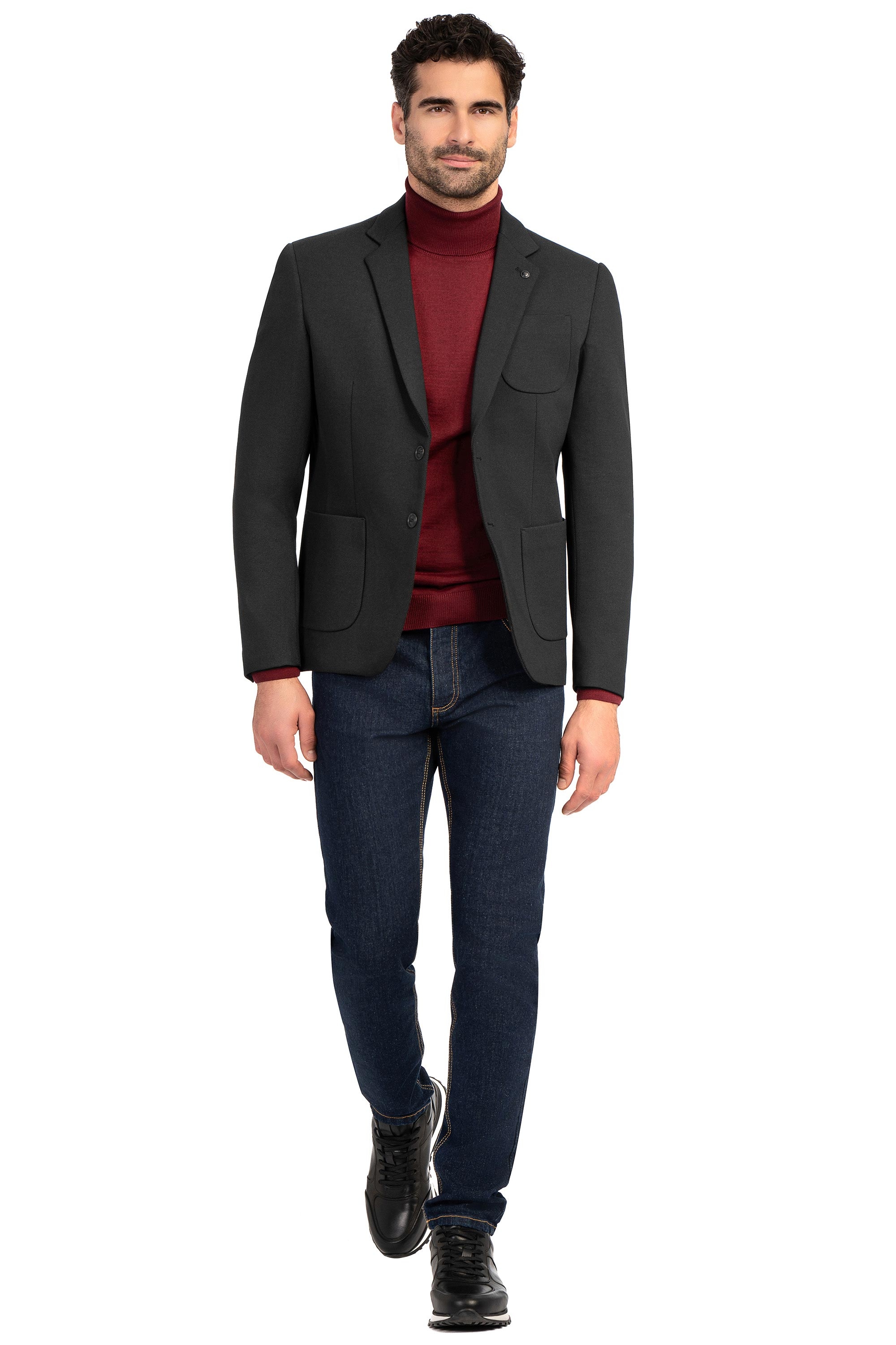 Sacou negru uni 4