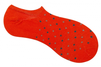 Sosete oranj pentru sneakers