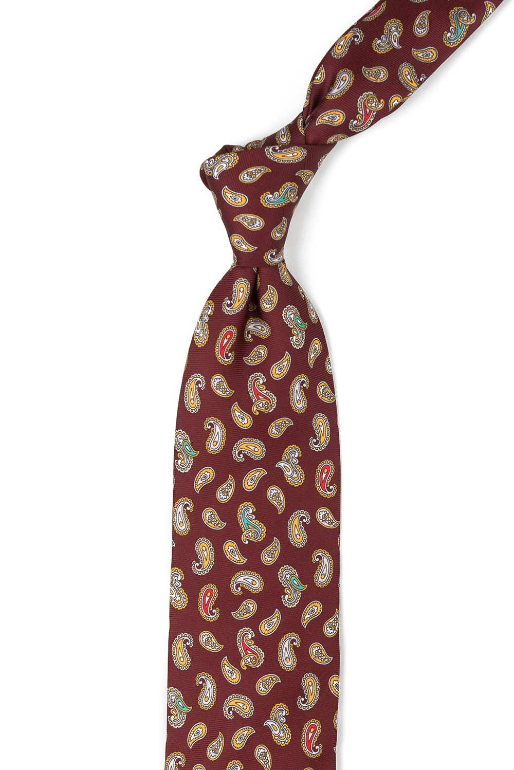 Cravata poliester grena print floral 1