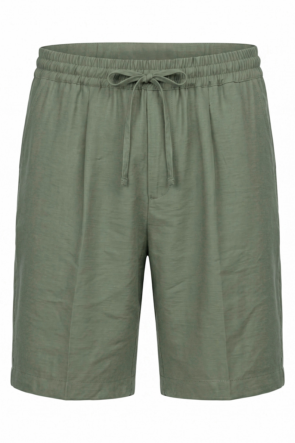 Pantaloni scurti slim kaki uni 0