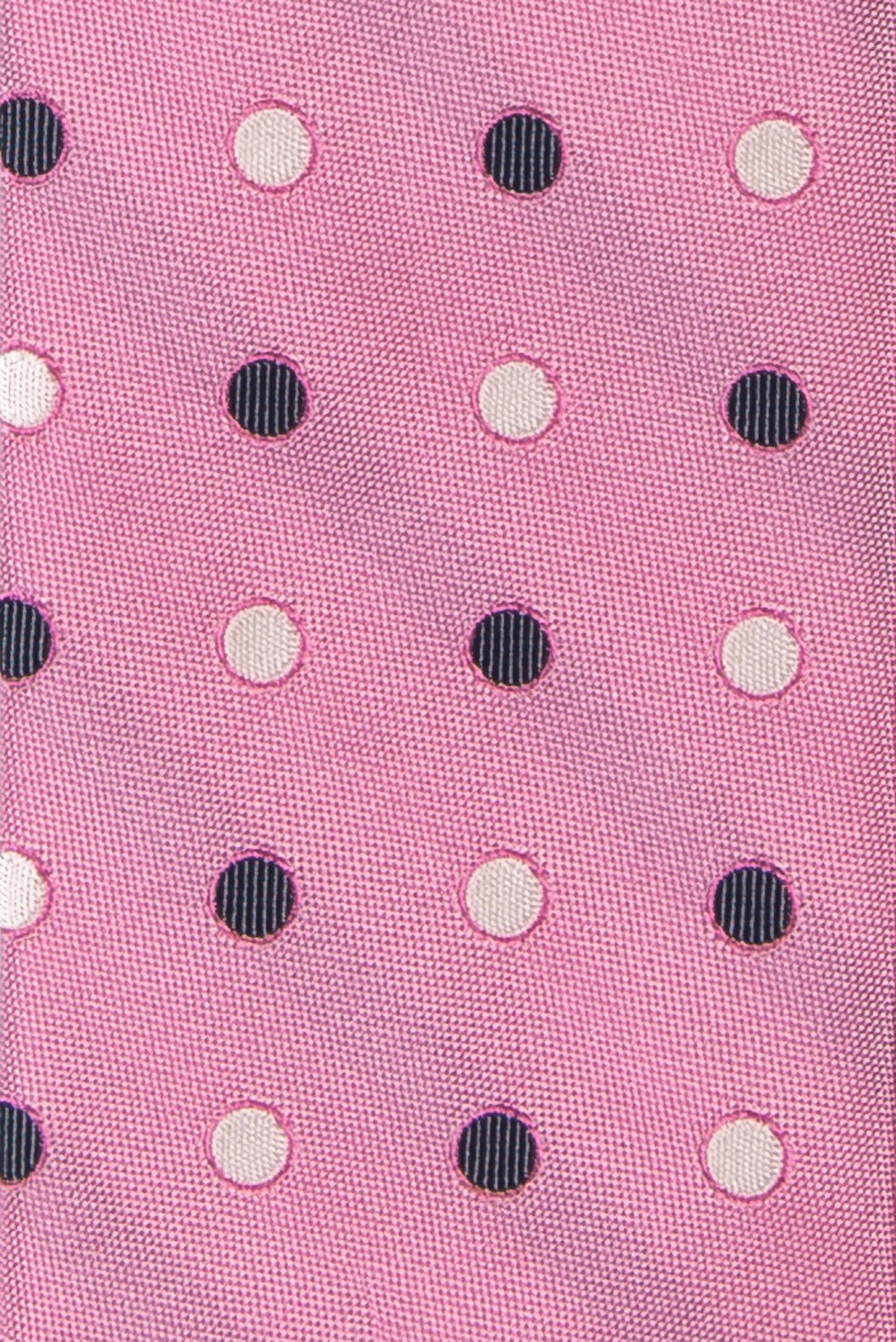 Cravata matase roz cu buline 1