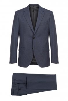 Costum slim bleumarin uni