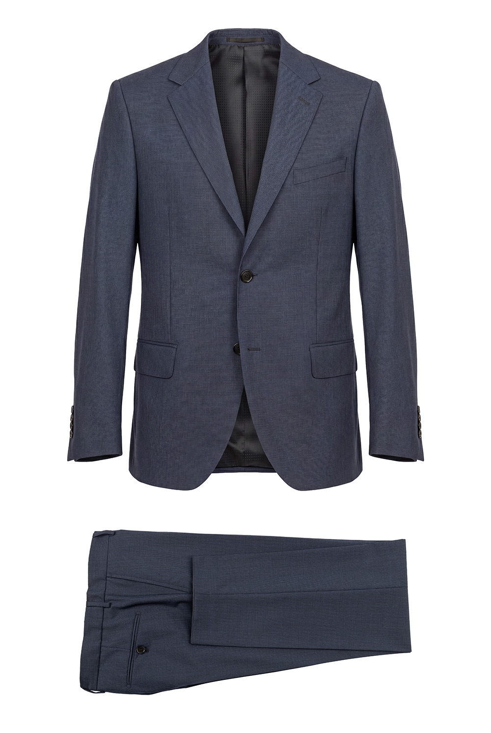 Costum slim bleumarin uni 0