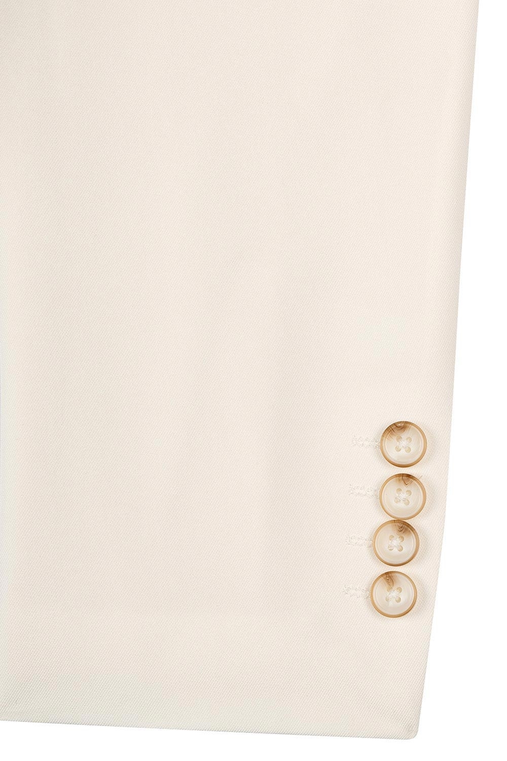 Slim body white plain blazer 3