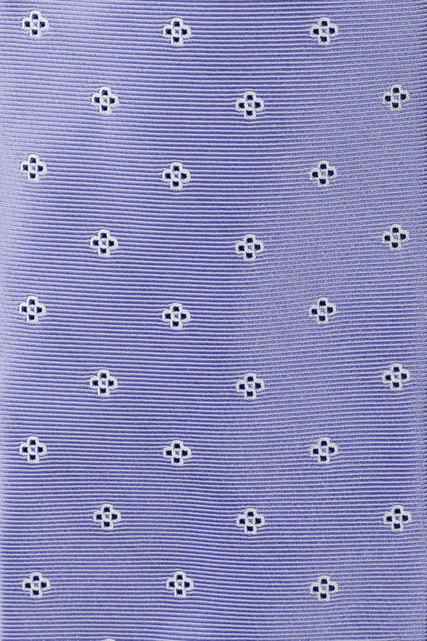 Cravata poliester tesut mov print floral 1