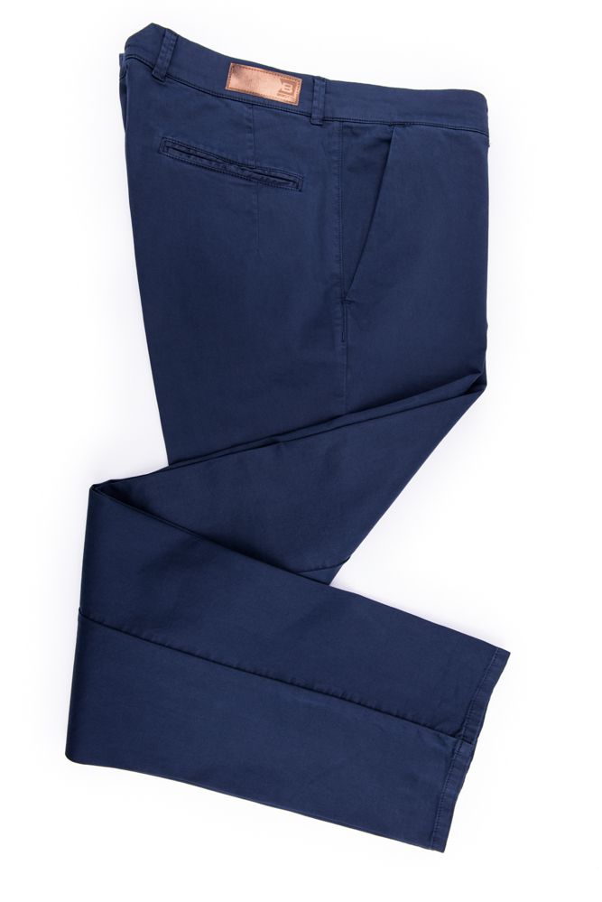 Pantalon regular como albastra structuri bradut 2
