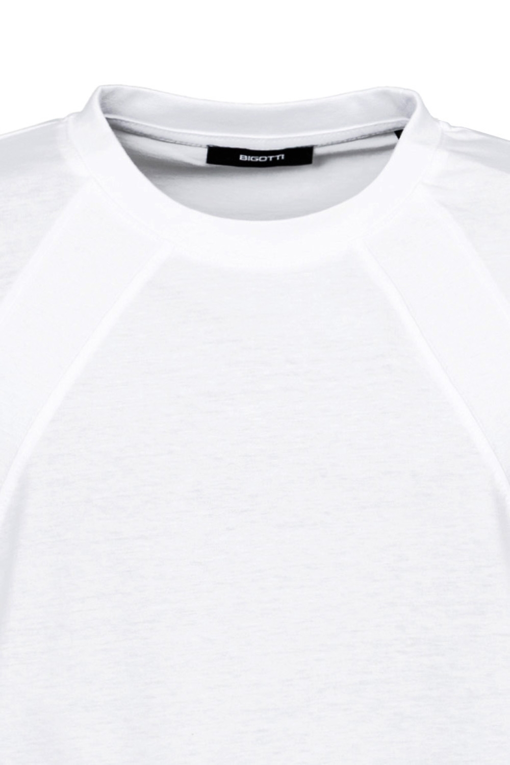 Tricou oversize alb guler rotund 1