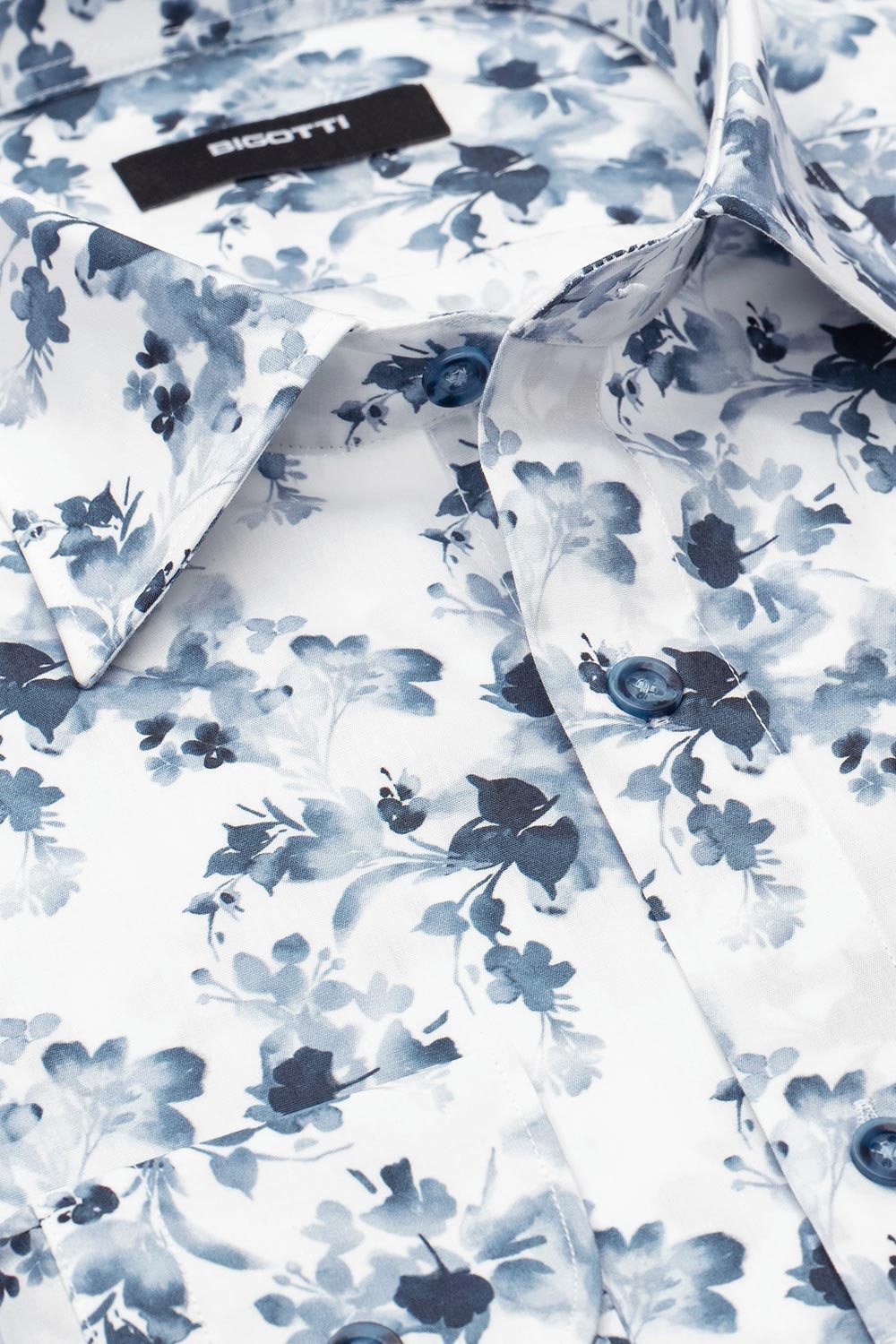 Camasa shaped alba print floral 1